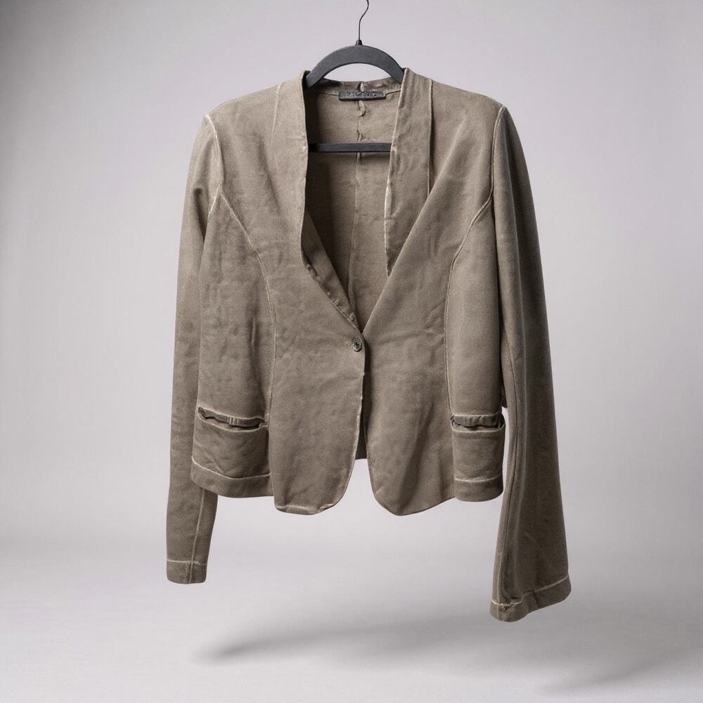 Women’s Minimalist Tandem Blazer Slim Fit 36 Grey Small Made in Italy